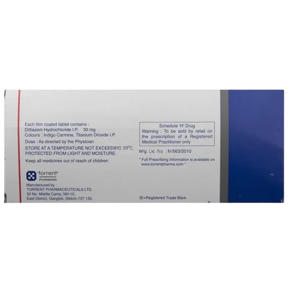 dilzem 30mg tablet 15's